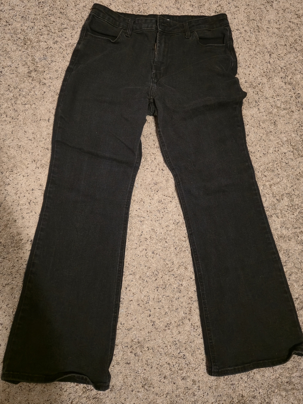Old Navy Black Flare Jeans - High-Rise Wide Leg